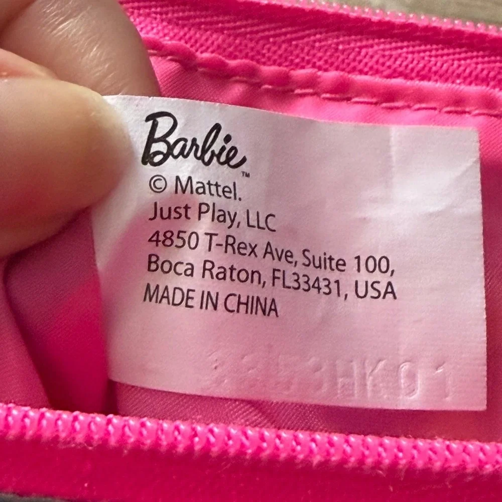 Barbie Girl Squad Zippered Pouch Wristlet Blue Pink Just Play Mattel Accessory